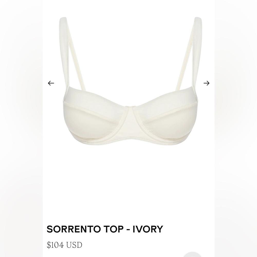 Monday Swimwear Sorrento Top - Ivory